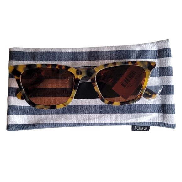 J. Crew Angular Tortoiseshell Sunglassss - Picture 5 of 6